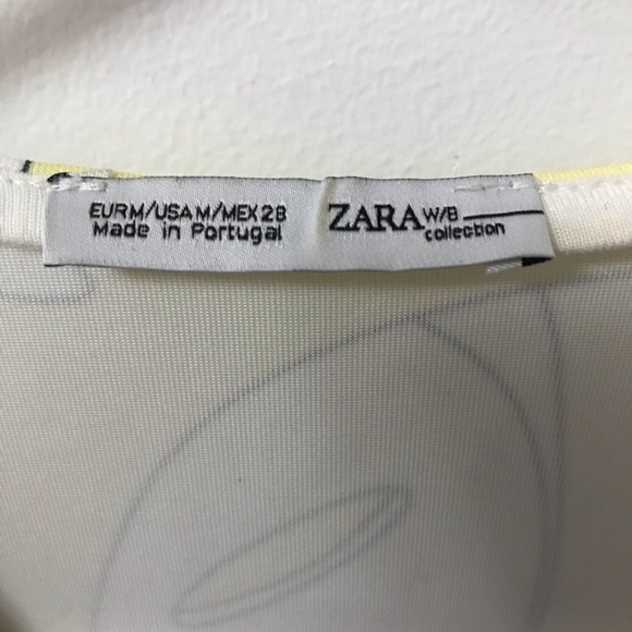 ZARA TROPICAL FLORAL PRINT DRESS - Picture 6 of 9